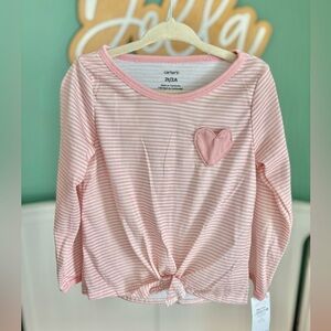 Carters 2T girls striped shirt